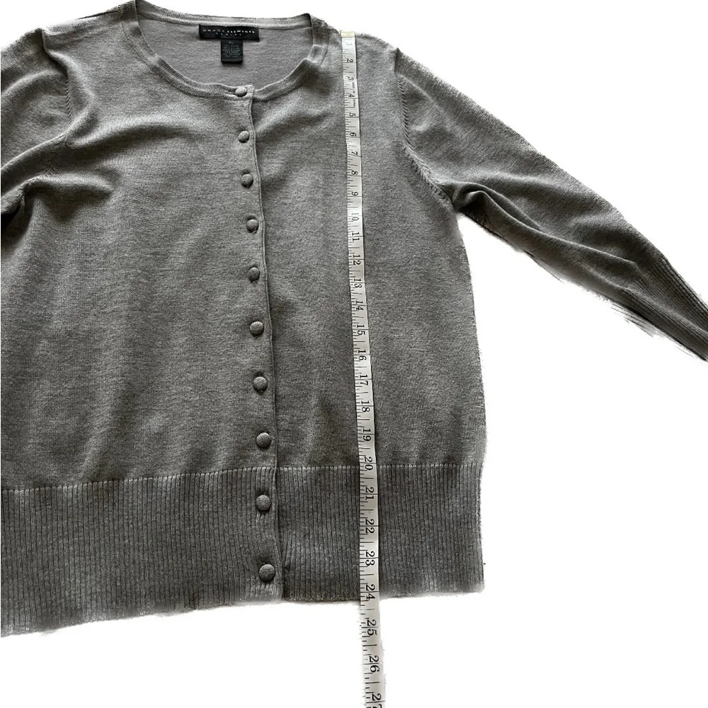 Grace Elements petite. Gray 3/4 length sleeve sweater. - Picture 8 of 9